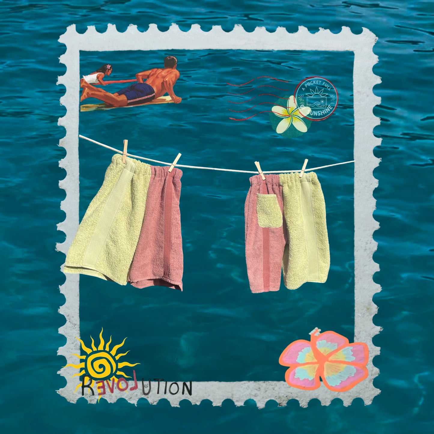 ‘Mystery Machine’ Towel Shorts