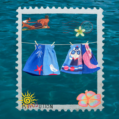 ‘Nautical’ Towel Shorts
