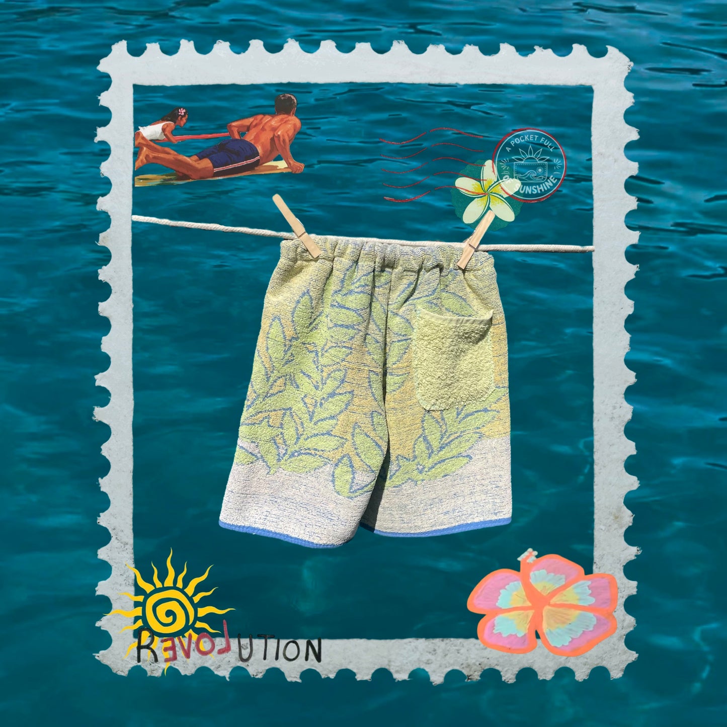 ‘Pixie Dust’ Towel Shorts